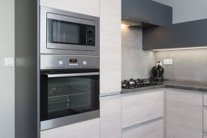 Picture of a built-in wall oven installed in a kitchen